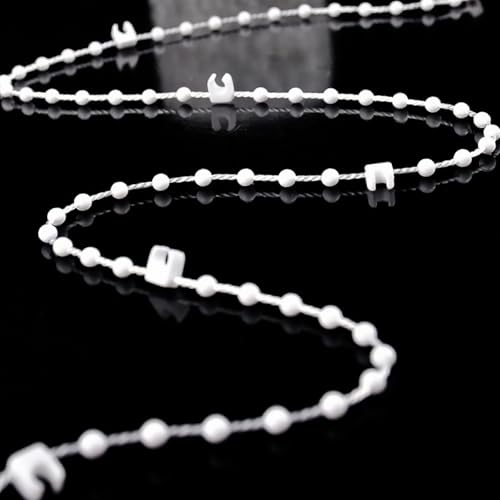 1 Pcs vertical blind chain (20m 200 Clips) Vertical Blinds Repair Parts Durable Plastic Blind Chain for 3.5 Inch/ 89mm Slats | Ideal for Repair & DIY Projects (20M)