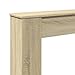 vidaXL Sonoma Oak Fireplace Frame, 100 x 20 x 100 cm, Particle Board Frame, Fireplace Frame, Fireplace Decoration