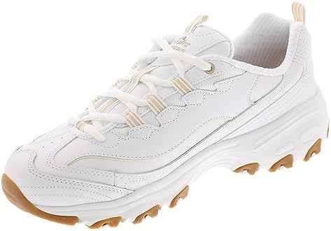 Skechers Women's D'Lites-Good Neutral Sneaker, White, 9