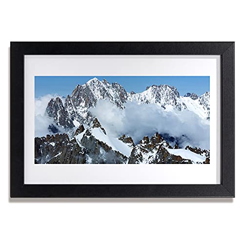 Paysage de montagnes affiche encadrée pour salon et chambre