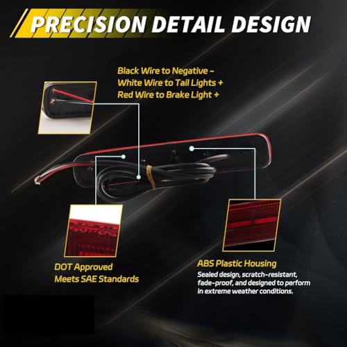 Feu stop DRL clignotant LED rouge Highlander 2011 2012 2013 arrière