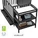 Storkcraft Steveston 5-in-1 Convertible Crib and Changer with Drawer (Gray) – GREENGUARD Gold Certified, Crib and Changing Table Combo with Drawer, Converts to Toddler Bed, Daybed and Full-Size Bed