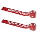 Serious Steel Mobility & Recovery (Floss) Bands |Compression Band | Tack & Flossing Band (7' L x 2" W)Quick Start e-Guide INCLUDED (Red Pair)