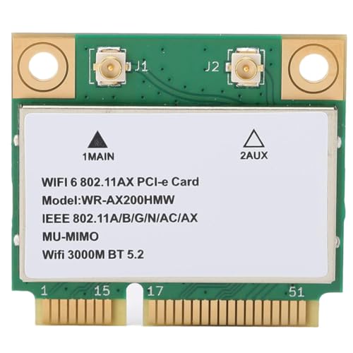 AX200HMW Carte Réseau WiFi 6 Télétravaillez et Jouez sans Latence sur Votre Ordinateur Portable