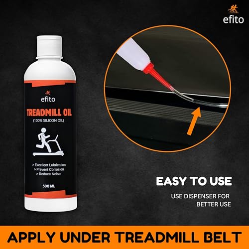 Image of High Viscosity Pure Silicone Treadmill Lubricant Oil for Belt - Premium Silicone Lubricant with Oil Dispenser for Smooth Performance & Longevity 200 ml