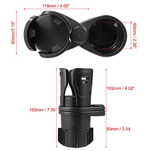 Portavasos Expansor para Auto 2 en 1 Ajustable Negro miniatura 4