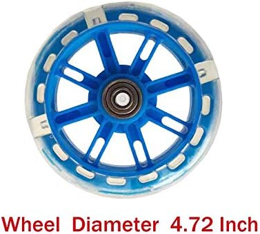 Miniatura 4 de Kressf Ruedas de entrenamiento Flash Mute Rueda Bicicleta estabilizador montado Kit compatible para niños Niñas Bicicletas de 12 14 16 18 20 pulgadas