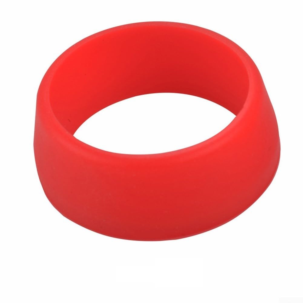 Mountain Bike Seat Post Dust Cover – Rubber Seal Ring for Bicycle Seat Tube Protection, Compatible with 25.4mm / 27.2mm / 30.4mm / 31.6mm Seat Posts, (30-34mm Red)