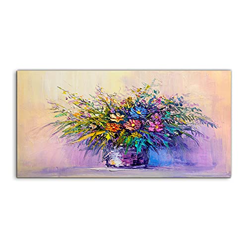 Image acrylique 120x60cm salon au rendu brillant premium bouquet de plantes