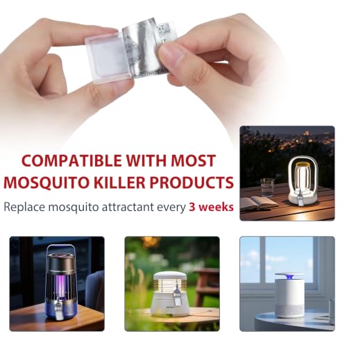 Image of 10 Lures Mosquito Attractant Bait Refill, Mosquito Lure Biting Cartridge for Bug Zapper & Fly Traps, Compatible with All Flying Insect Mosquitoes Trap