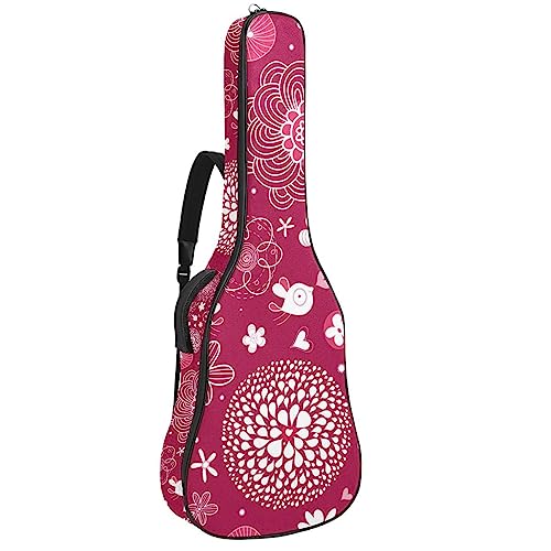 Housse pour guitare acoustique – Fleurs et papillons – Jaune – Grand étui pour guitare – S’adapte à la plupart des tailles de guitare, Multicolore 5., 42.9×16.9×4.7 in, Motif imprimé tendance - Les Beatles, Paul McCartney, John Lennon, RIngo Starr, George Harrison Housse pour guitare acoustique - Fleurs et papillons - Jaune - Grand étui pour guitare - S'adapte à la plupart des tailles de guitare, Multicolore 5., 42.9x16.9x4.7 in, Motif imprimé tendance