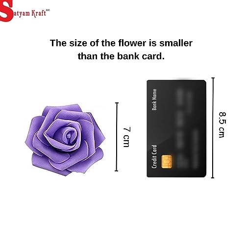 SATYAM KRAFT 12 Pcs Artificial Big Rose Floating Flowers for Wedding Decoration Home Decor Pooja Thali Mandap DIY Craft Table Centerpiece Valentines Day Christmas Gifting Party Festival Room Decor-Red