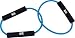Body Sport Light Resistance Double Loop Tubing with 3 Pads, Blue