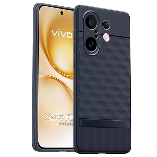Image of amazon basics TPU Soft Back Cover for Vivo X200 FE 5G | Full Camera Protection | Flexible Shockproof Back Case for Vivo X200 FE 5G (Blue)