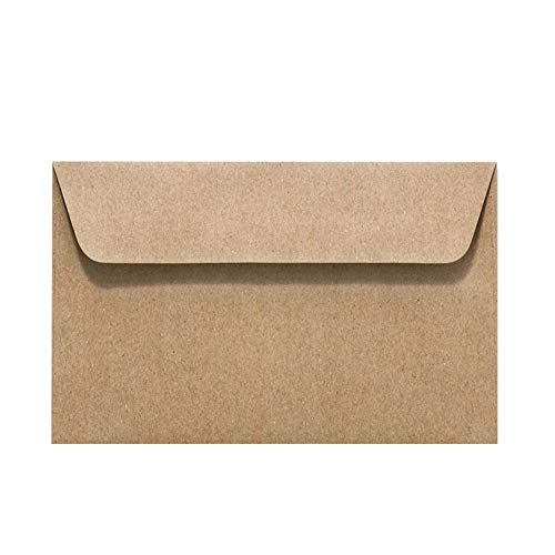 Briefumschläge aus Kraftpapier Vintage Recyclingpapier DIN B6 haftklebend 125 x 176 mm 25 Stück Cover