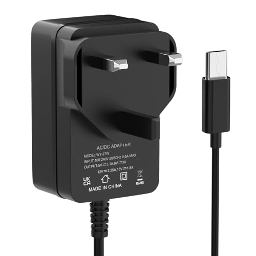 27W Power Supply Compatible with Raspberry Pi 5, USB C PD Adapter | Raspberry Pi 5, USB C PD Adapter Power Adapter for Raspbe