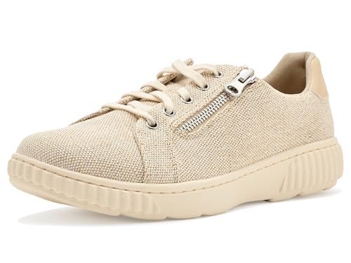 Image of Clarks Women's Caroline Echo Canvas Side Zip Fashion Sneaker