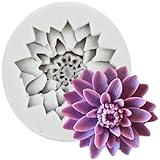 MINFEIDMS Flower Silicone Molds Daisy Flower Fondant Silicone Molds For Cake Decorating Cupcake Topper Candy Chocolate Gum Paste Polymer Clay