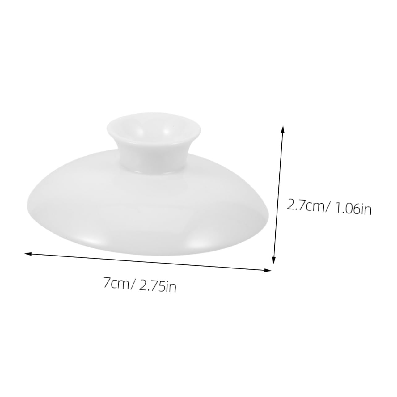 TOYANDONA Keramik Teetassen Deckel Ersatz - Hitzebeständig 8,2cm Universal Abdeckung