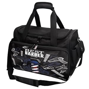 Kit d'organisateur d'épaule salon - sac à main spacieux avec plusieurs compartiments | Étui de rangement de coiffeur pour les tondeuses, bouteille pulvérisée, ciseaux, outils de toilettage, équipement