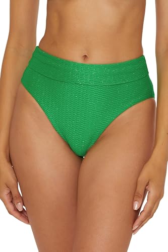 BECCA Women's Luxe High Waisted Bikini Bottom, Cheeky Coverage, Swimwear Separates3