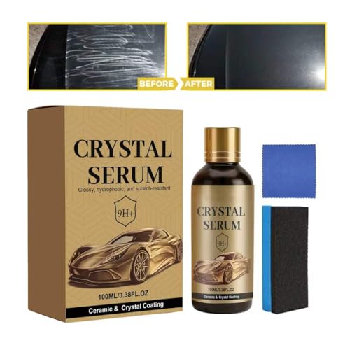 1PC PTZ Crystal Serum,Advanced Graphene Ceramic Coating for Cars, Quick Effect Car Coating, 9H Hardness, Long-Lasting Shine & Easy Maintenance, Restores Paint, Glass & Wheel