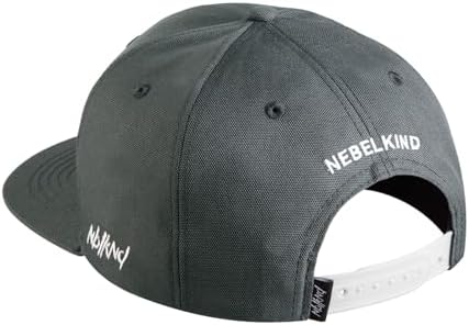 Nebelkind snapback-cap Rec. One zwart, heren dames unisex, one size, maat verstelbaar, hoogwaardige baseball-pet, streetwear-stijl, retro, baseballpet met rechte klep, trendy