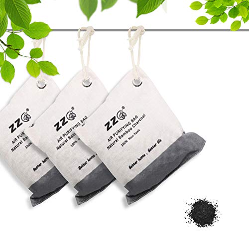 ZZC Bamboo Charcoal Bag,Activated Charcoal Bags,Odor Absorbing Bag Charcoal,Odor Eliminator Charcoal for Home (3 Pack) ZZC Bamboo Charcoal Bag,Activated Charcoal Bags,Odor Absorbing Bag Charcoal,Odor Eliminator Charcoal for Home (3 Pack)