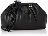 borsa Pinko Mini Chain Pouch Full Sh, Borsa Donna, Z99B_Nero Limousine Block Color, U