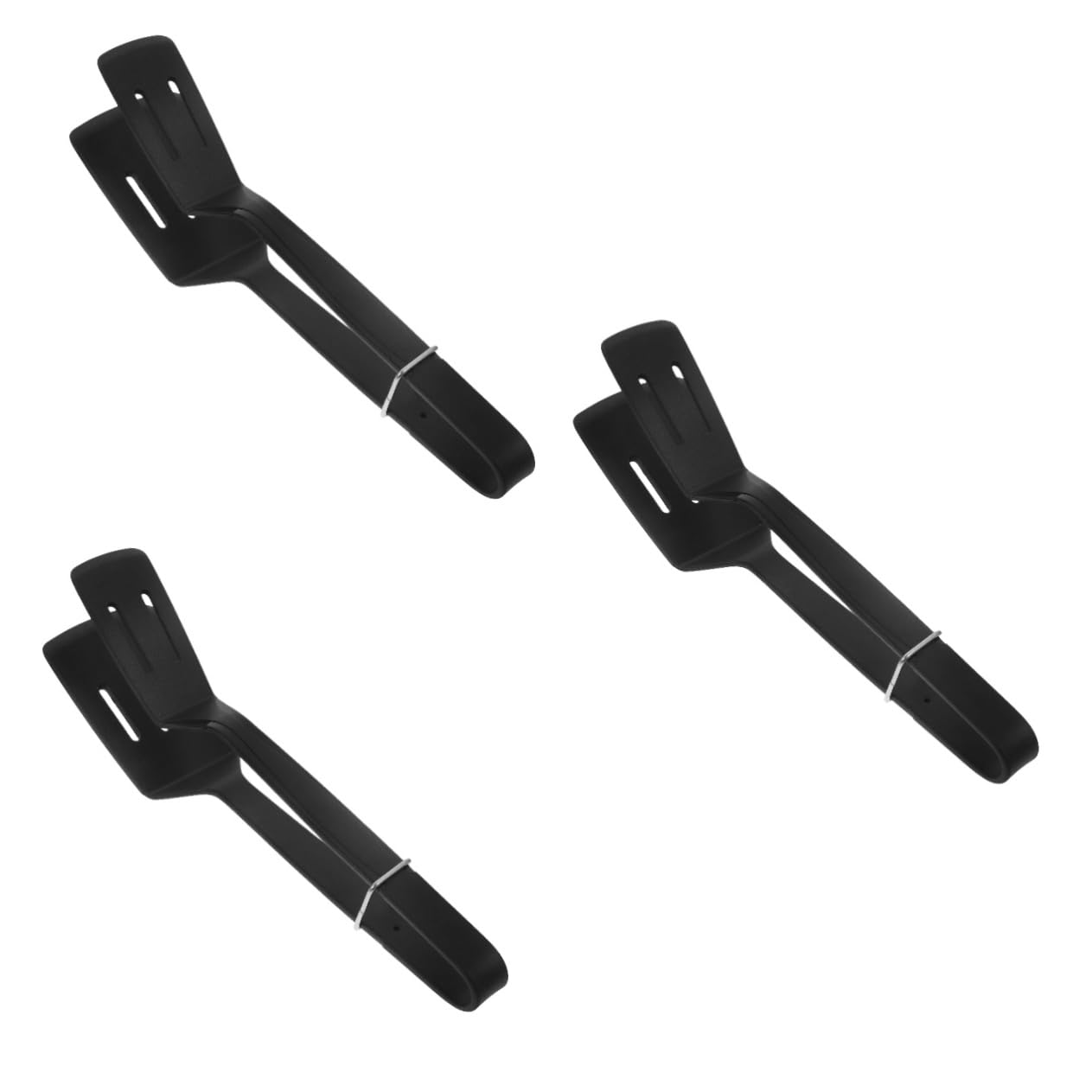 POPETPOP 3 Pezzi Pinze Silicone Multifunzionali per Barbecue Spatola Antiscivolo per Carne e Facile