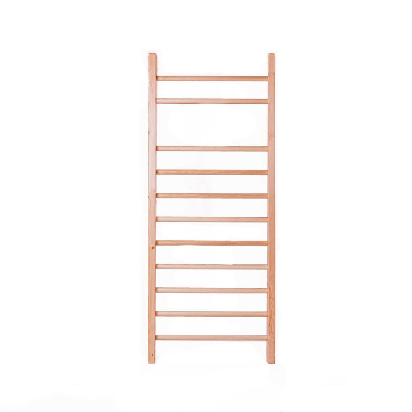 QLS Pared para escalones de madera, para rehabilitación, 11 peldaños de 195 x 80 cm