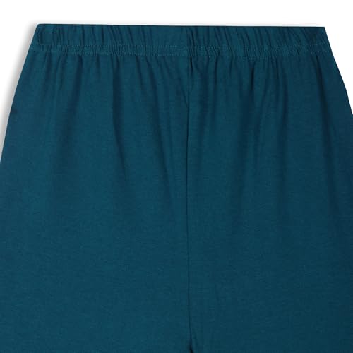 Image of T2F Girls Cotton Cycling Shorts Pack of 5 | Soft Stretch Knee Length Shorts | Comfortable for Kids