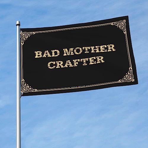 Drapeau College Room Sign Bad Mother Crafter pour personnaliser votre chambre