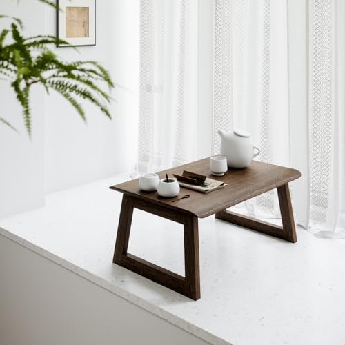 折りたたみ式のテーブル 素早く組み立てます コンパクトです 堅牢です 清潔にしやすいです （濃い色-60×40×25）