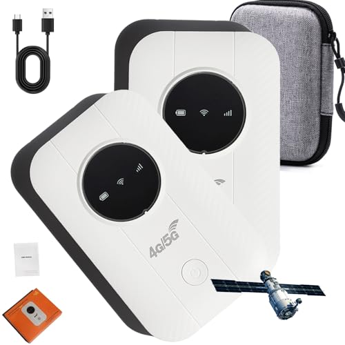 Ultralink Pocket [Free Internet in Your Pocket], Ultralink Pocket WiFi, Ultralink Pocket Router, High Speed Smart Router, Portable Satellite Internet Router WiFi Ultra Link Router (2 PCS)