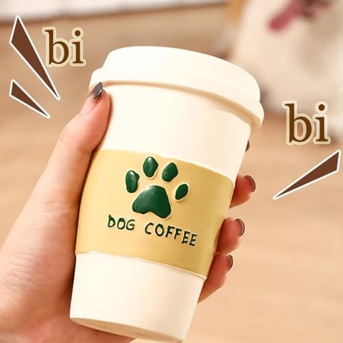 Juguete mordible para perros con forma de taza de café miniatura 4