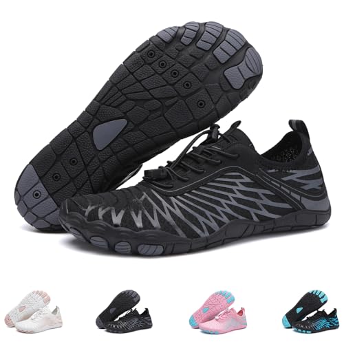 Image of Hiking Barefoot Shoes for Womens Mens, 2026 New Comfortable Healthy&Non-Slip Barefoot Vitality Shoes Women's Minimalist Athletic Footwear, Wide Toe Box Water Shoe for Women Men,Hiking Walking Daily Wear