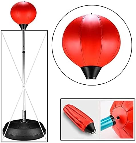 Speed Ball Aufblasbarer Reflex Boxsack - Freistehender Speed-Trainingsball mit Zubehör für verbesserten Reflex und Koordination