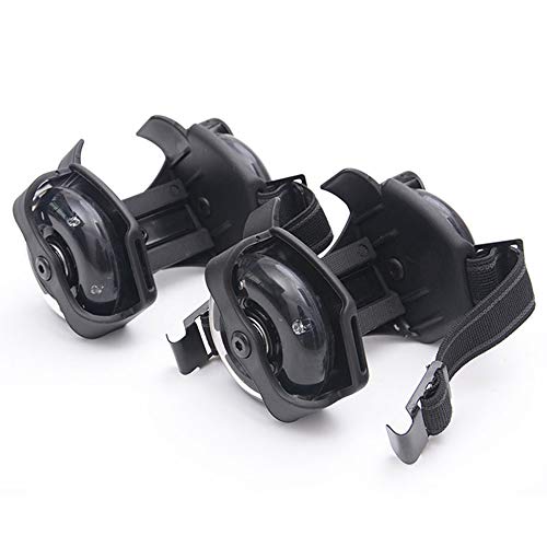 Roller Shoes Kids Roller Skates Shoes Girls Boys Wheels Shoes Become Sport Sneaker Heels Roller LED Heel Wheel Roller Skates Black Blue,Black