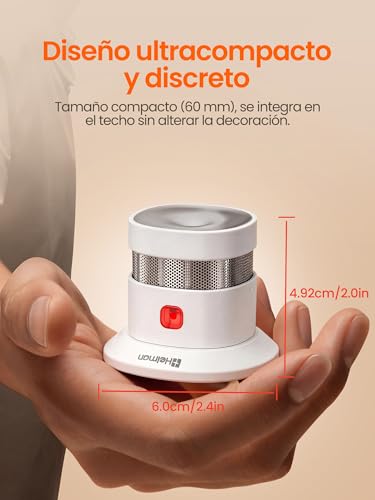 Detector de humo Heiman HS1SA-E Plus compatible con ZHA y Zigbee 3.0 5