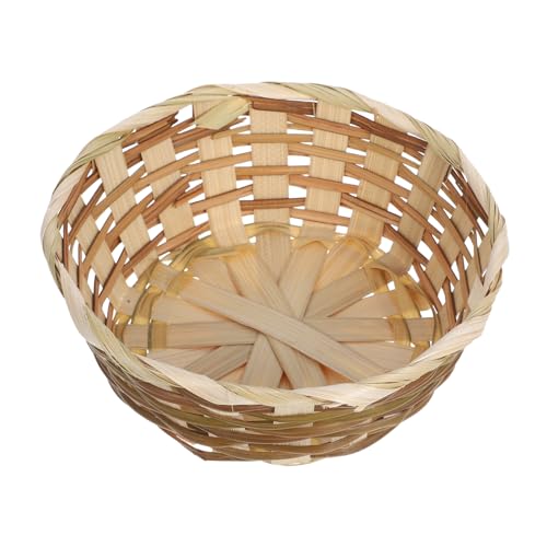 Cabilock Woven Basket Tray Food Storage Basket for Fruits Vegetables and Bread Rustic Design for Home Restaurant and Photography Props and Versatile