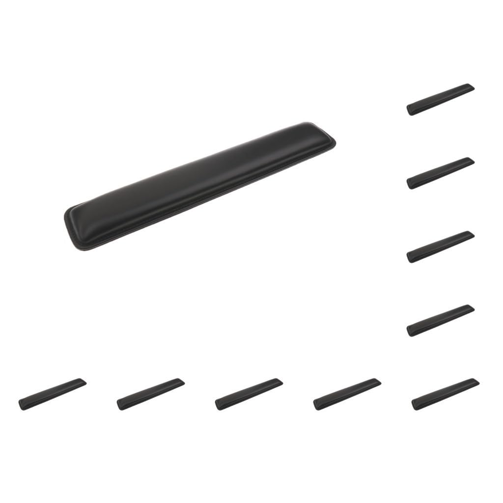 10 Set PU Tastatur Handgelenkauflage Pad Handballenstütze/Handgelenkpolster Kissen 370 x 85 x 28 mm