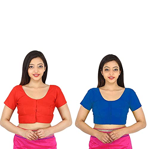 Image of Namita Women's Rubia Cotton Solid Half Sleeve Blouse