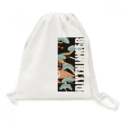 Sac en toile de voyage à cordon léger pour randonnée et visites