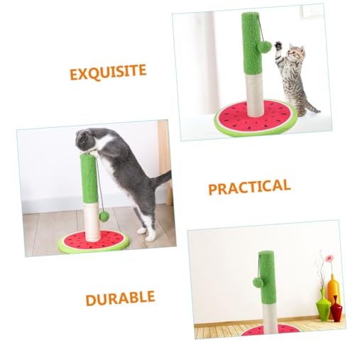 Rascador para gatos POPETPOP diseño sandía sisal miniatura 5