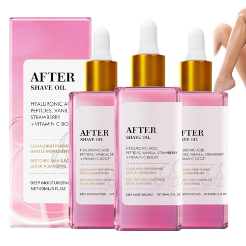 Aceite After Shave, Aceite After Shave De Fresa Y Vainilla Para Mujeres Para Una Piel Suave, Aceite After Shave, Aceite After Shave De Fresa Y Vainilla (3 Pc)