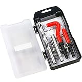 Highking Tool Thread Repair Kit, M12 x 1.25mm Metric Thread Repair Insert Kit Compatible Hand Tool S