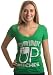 Drink Up, Bitches! | Funny St. Patrick's (Paddy) Day Ladies' Green Deep V-neck