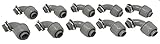Sealproof 3/4-Inch 10 Pack Non-Metallic Liquid-Tight 90-Degree Conduit Connector Fitting, 3/4