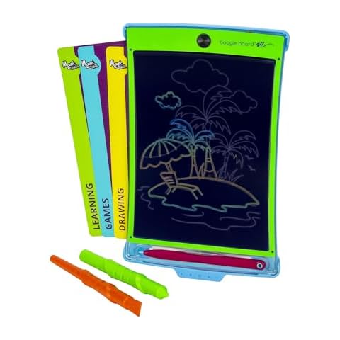 Boogie Board New Magic Sketch Reusable Kids’ Creativity Kit with Carry Case, Colorburst Drawing Pad, Stylus and Texture Tools, Double-Sided Templates for Drawing, Writing, and Tracing, Ages 4+ Cover
